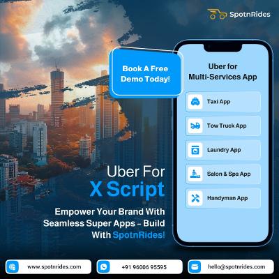 Launch Your Multi-Service Business with SpotnRides’ AI-Powered Uber for X App Solution
